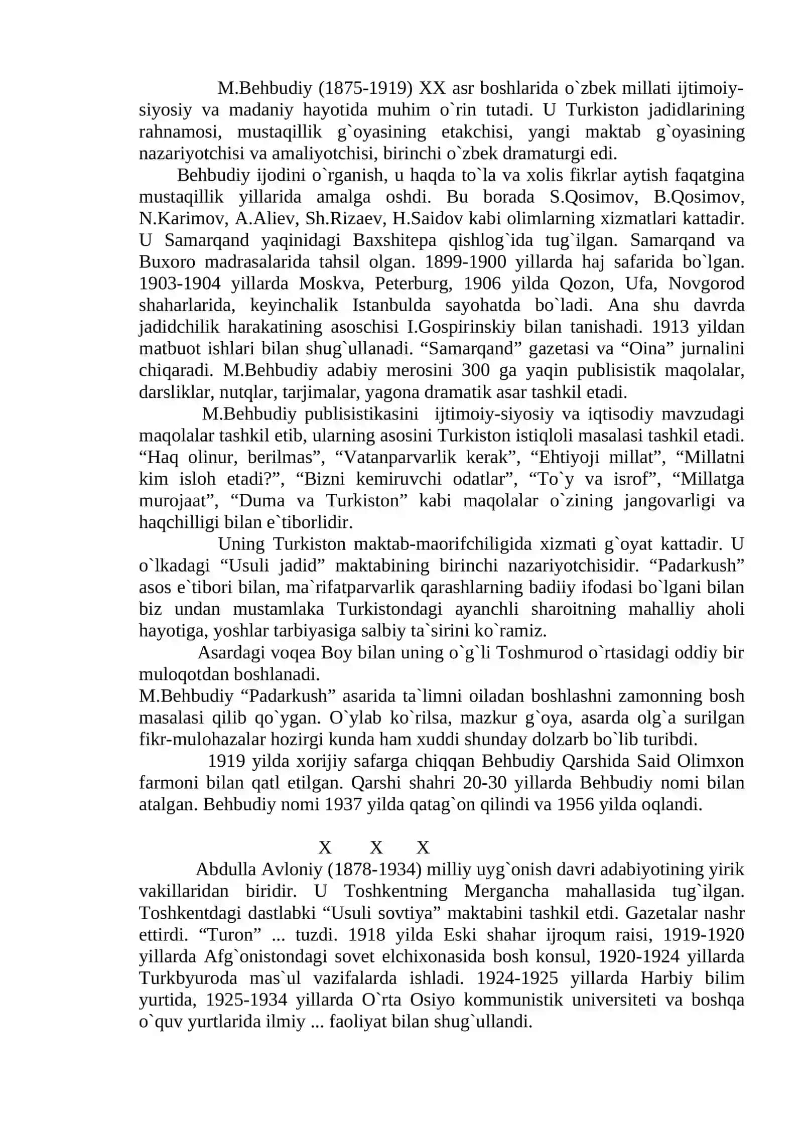 BЕHBUDIY, A.AVLОNIY, H.H.NIYOZIY IJОDI 2