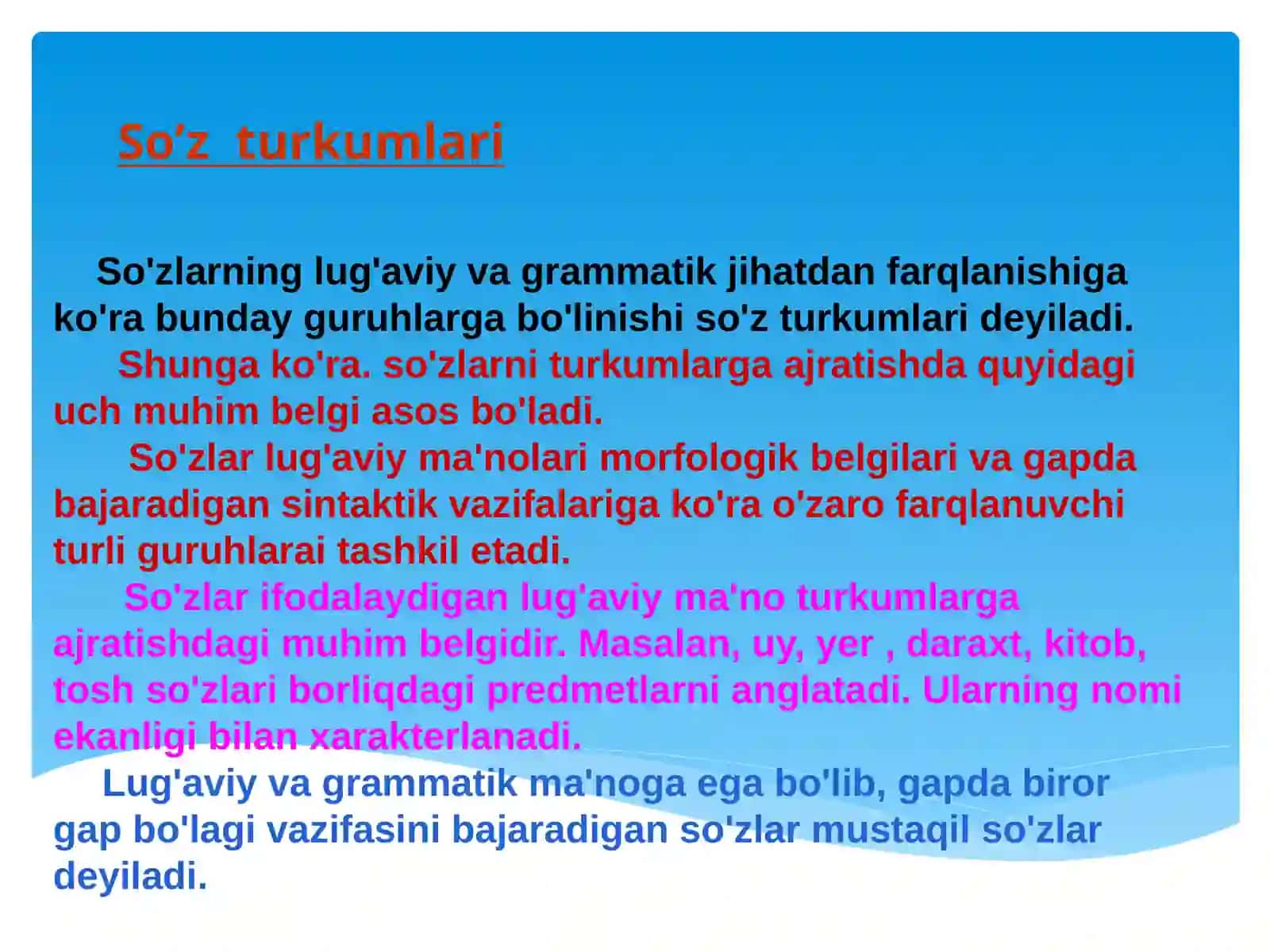So’zturkumlaritasnifi 2