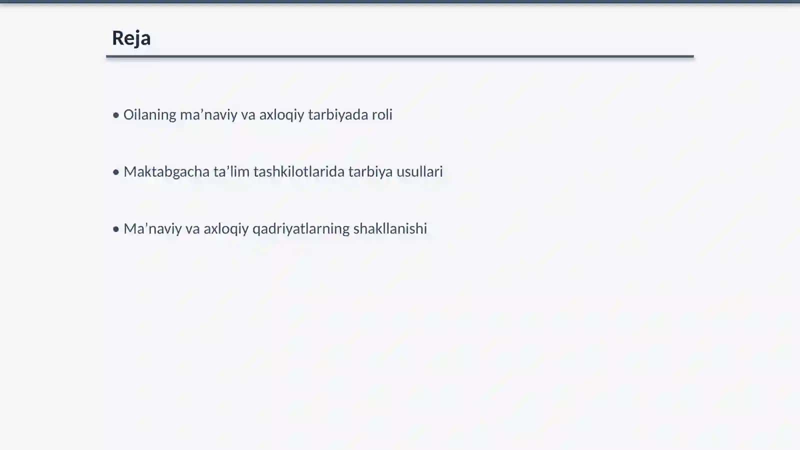 Oilava maktabgacha taʼlimda maʼnaviy va axloqiy tarbiya 2