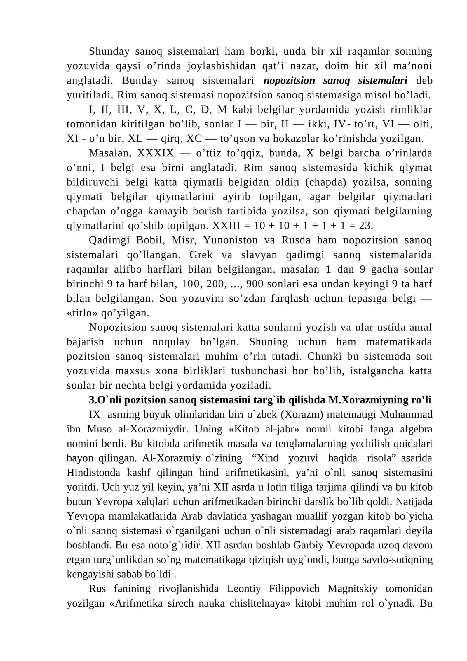 Sanoq sistemalari 2