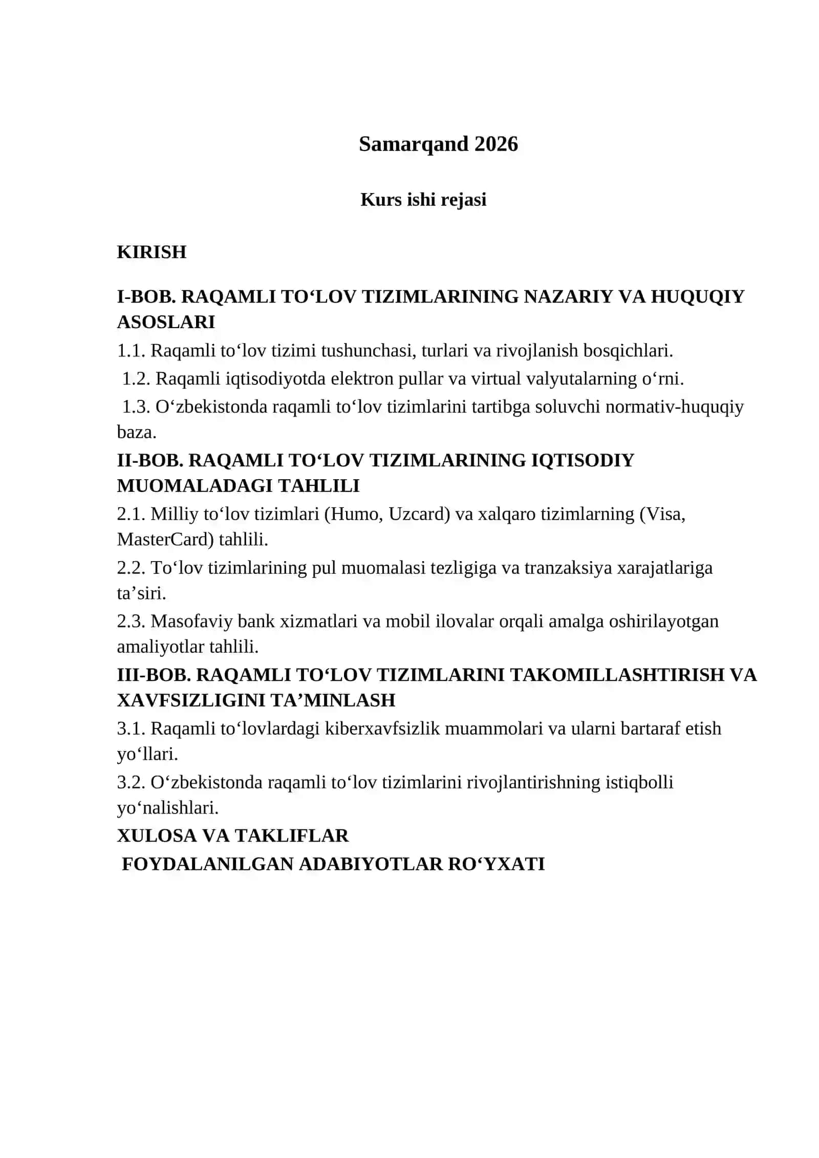 Raqamli to’lov tizimlari va ularning iqtisodiy muomaladagi roli 2