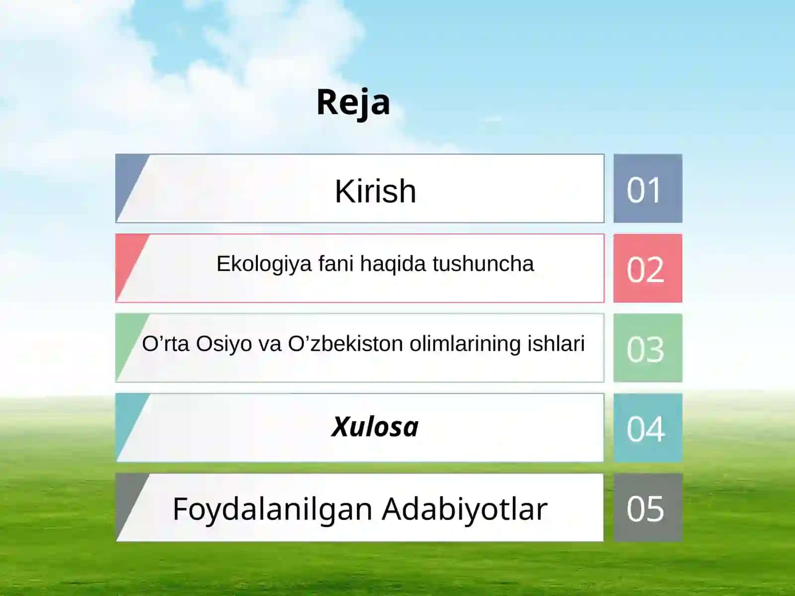 Ekologiya fani rivojlantirish bosqichlari, vazifalari va tadqiqot usullari.pptx 2