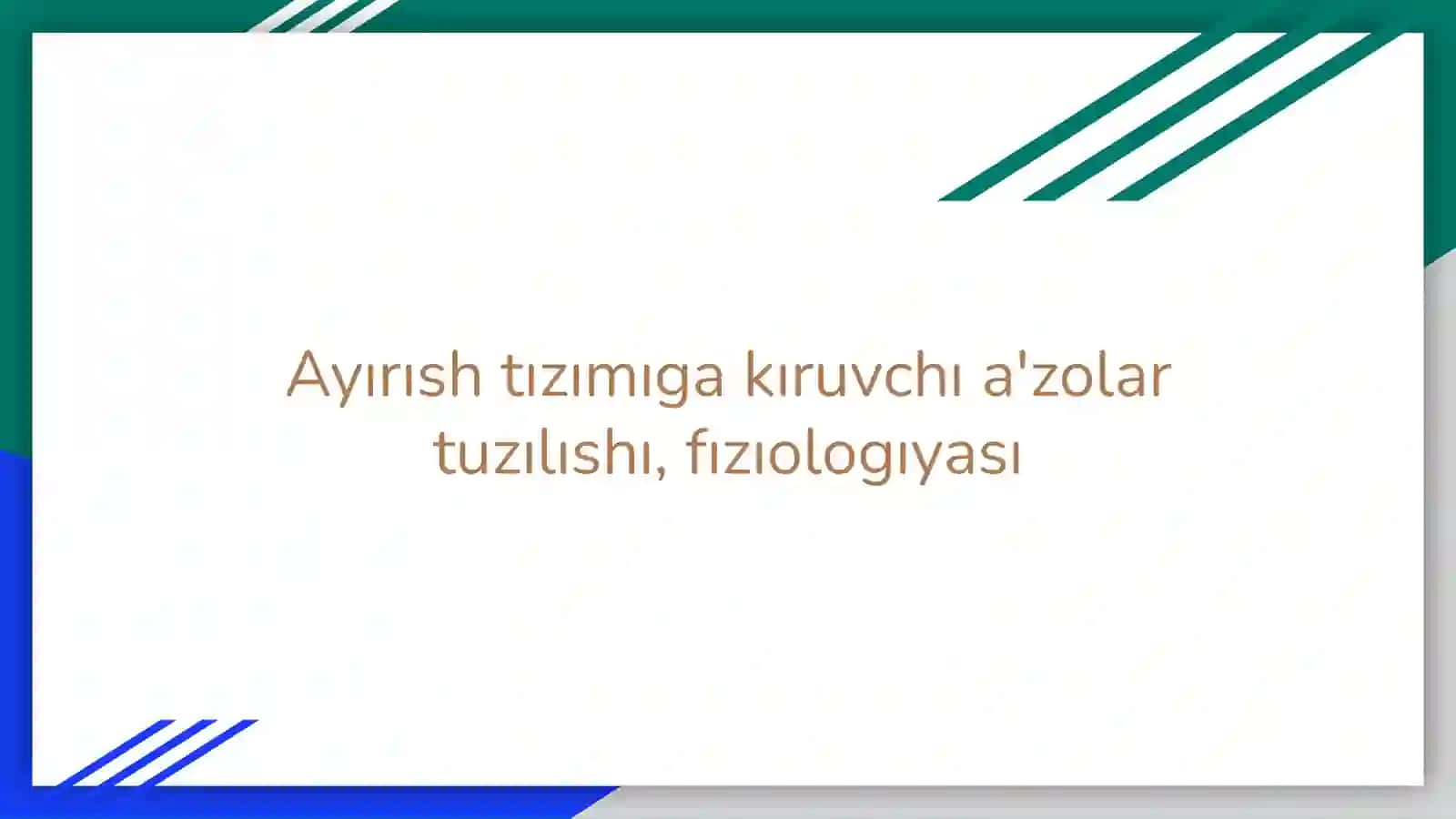 Ayırıw tızımı 2