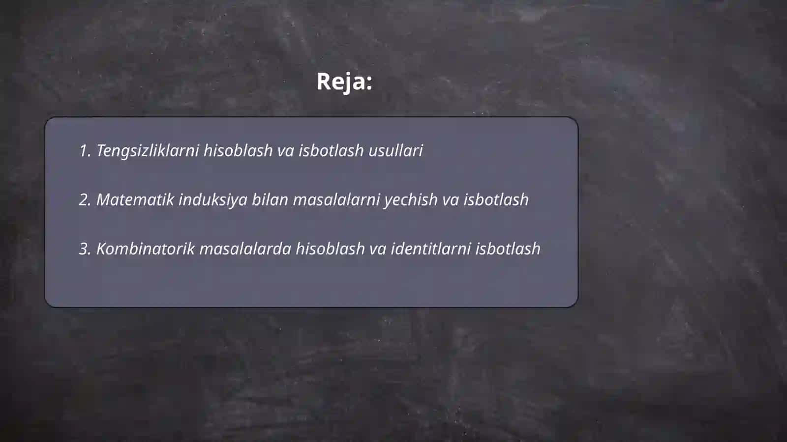 Hisoblashga va isbotlashga doir masalalar yechish 2
