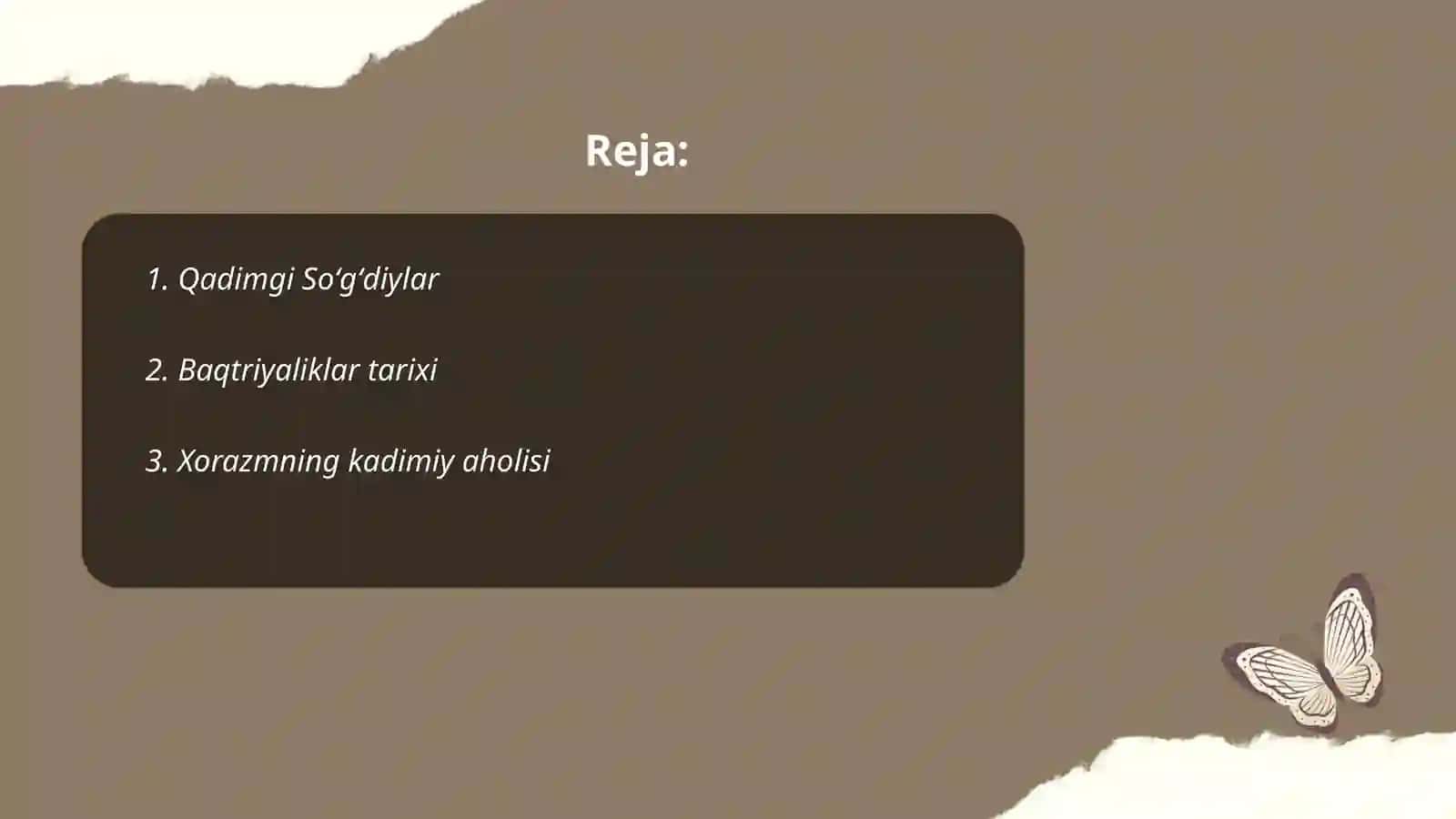 Oʻlkamiz hududida yashagan qadimgi xalqlar, qavm,qabila va elatlar haqida dastlabki ma'lumotlar 2