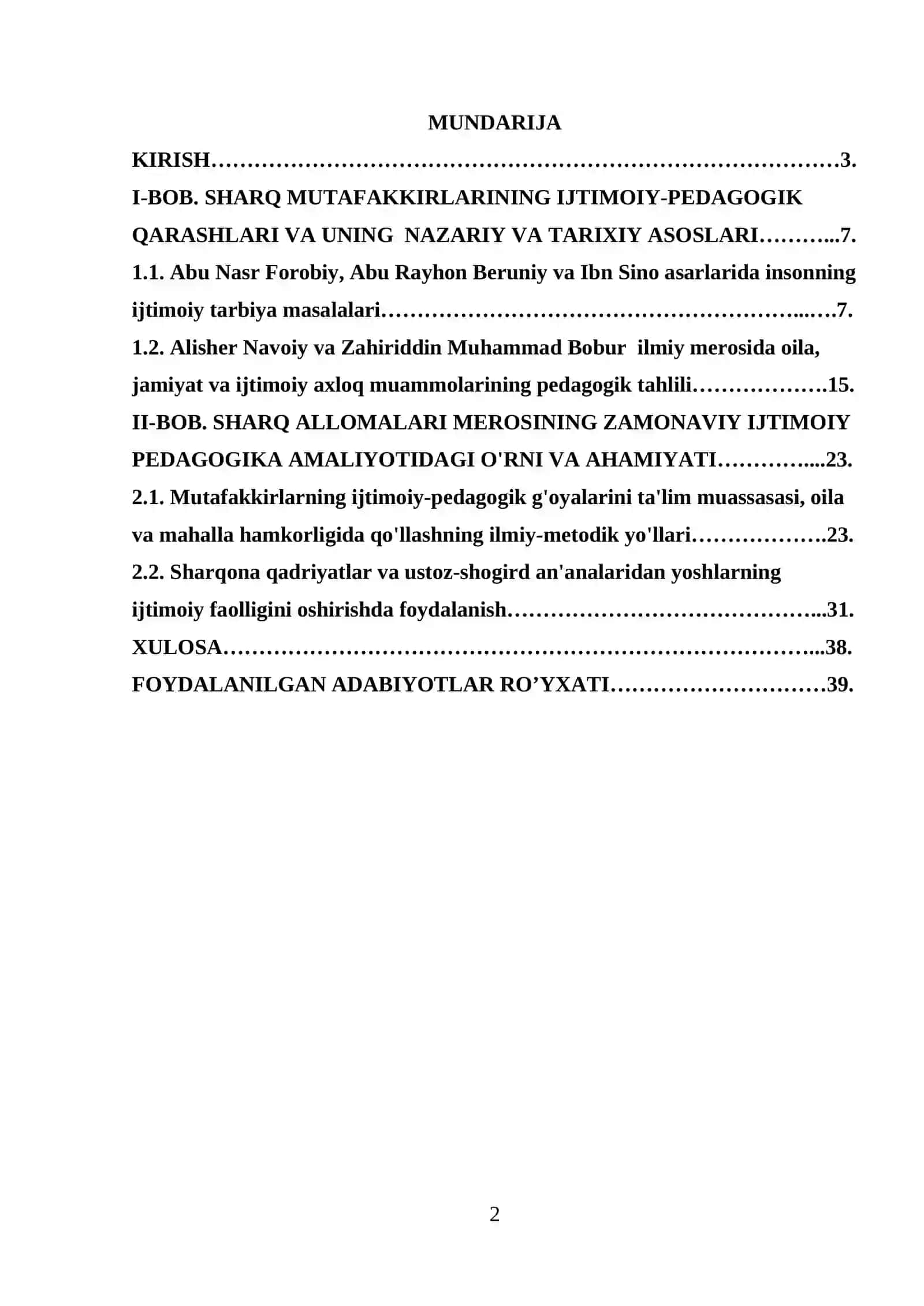 SHARQ MUTAFAKKIRLARINING IJTIMOIY PEDAGOGIKAGA OID QARASHLARI 2