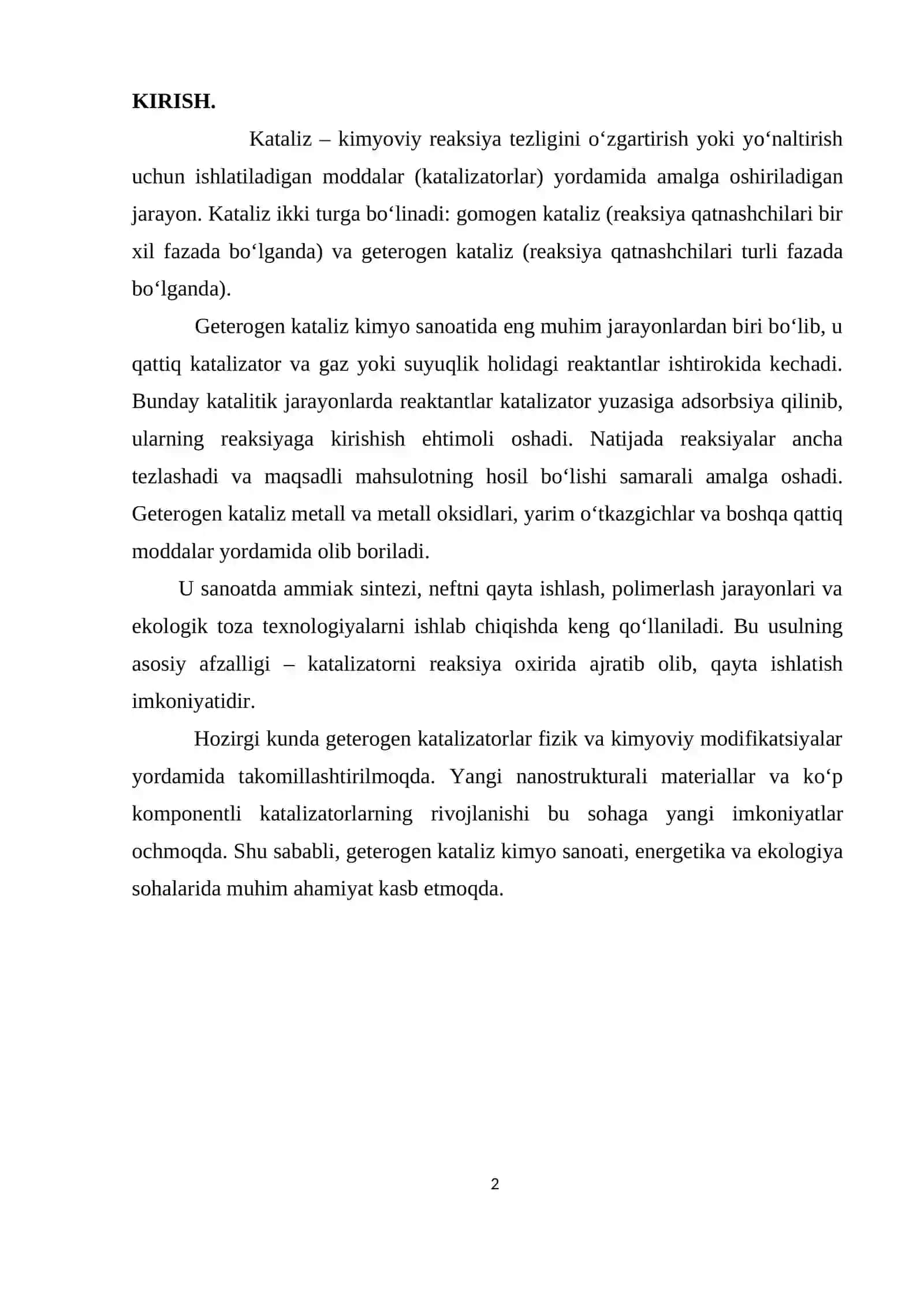 Geterogen kataliz 2