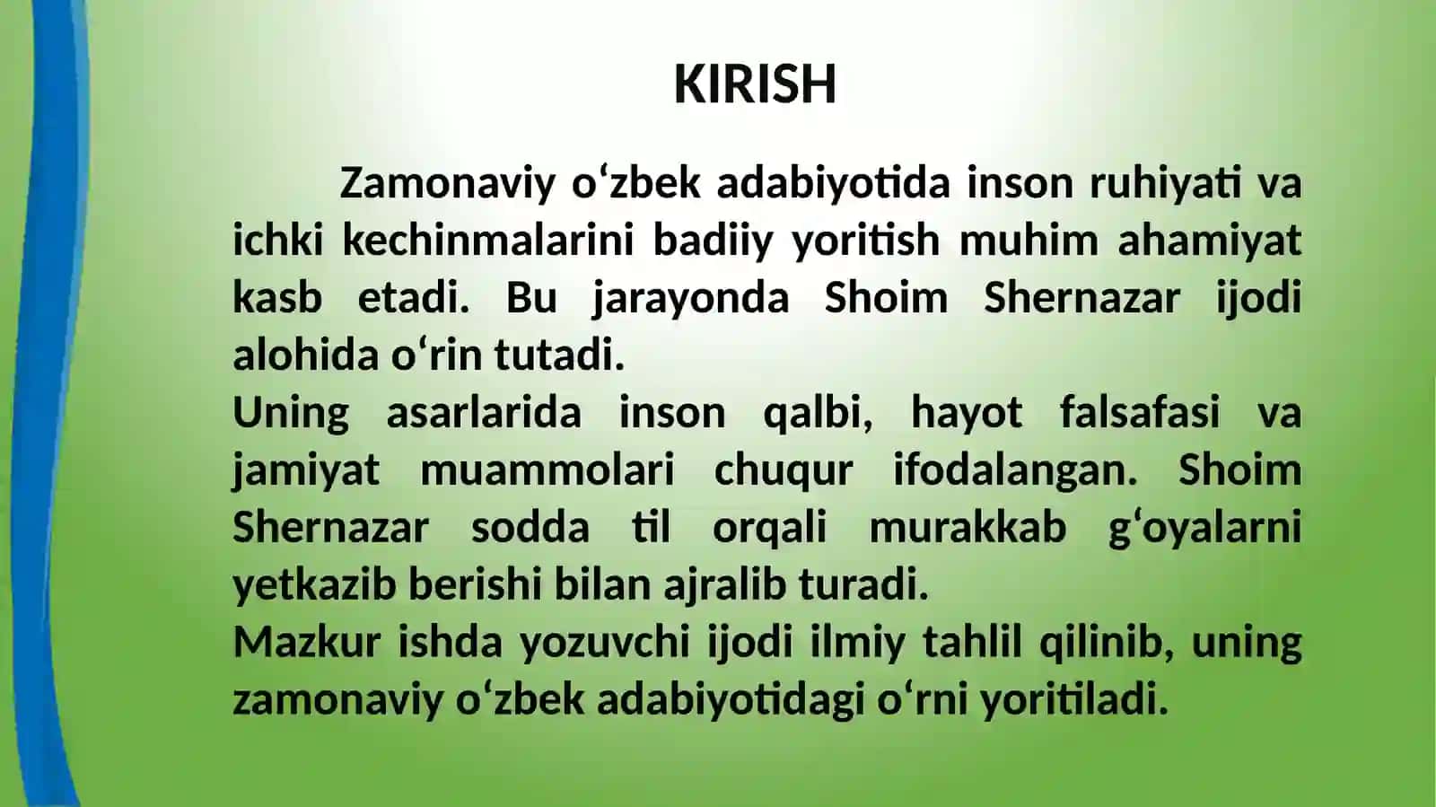 SHOYIM SHERNAZAR IJODI: OBRAZ VA BADIIY TAFAKKUR 2