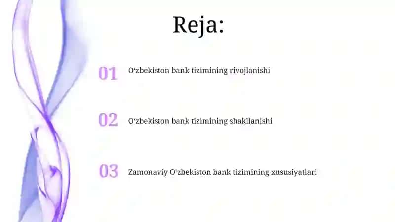 O’zbekiston banklar tizimining shakllanishi va rivojlanishi 2