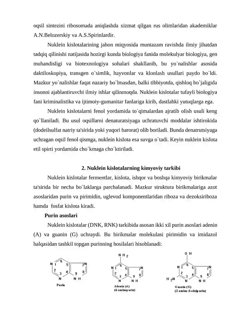 Nuklein kislotalar 2