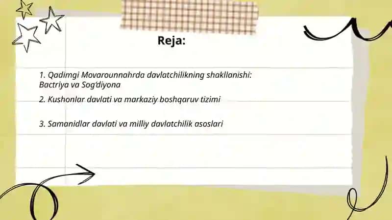 O’zbekistonning davlatchilik tarixi: eng qadimgi davrdan Yangi O’zbekiston davlatchiligi asoslari ( XVII asr davlatchiligidan Yangi O’zbekiston davlatchiligi) 2