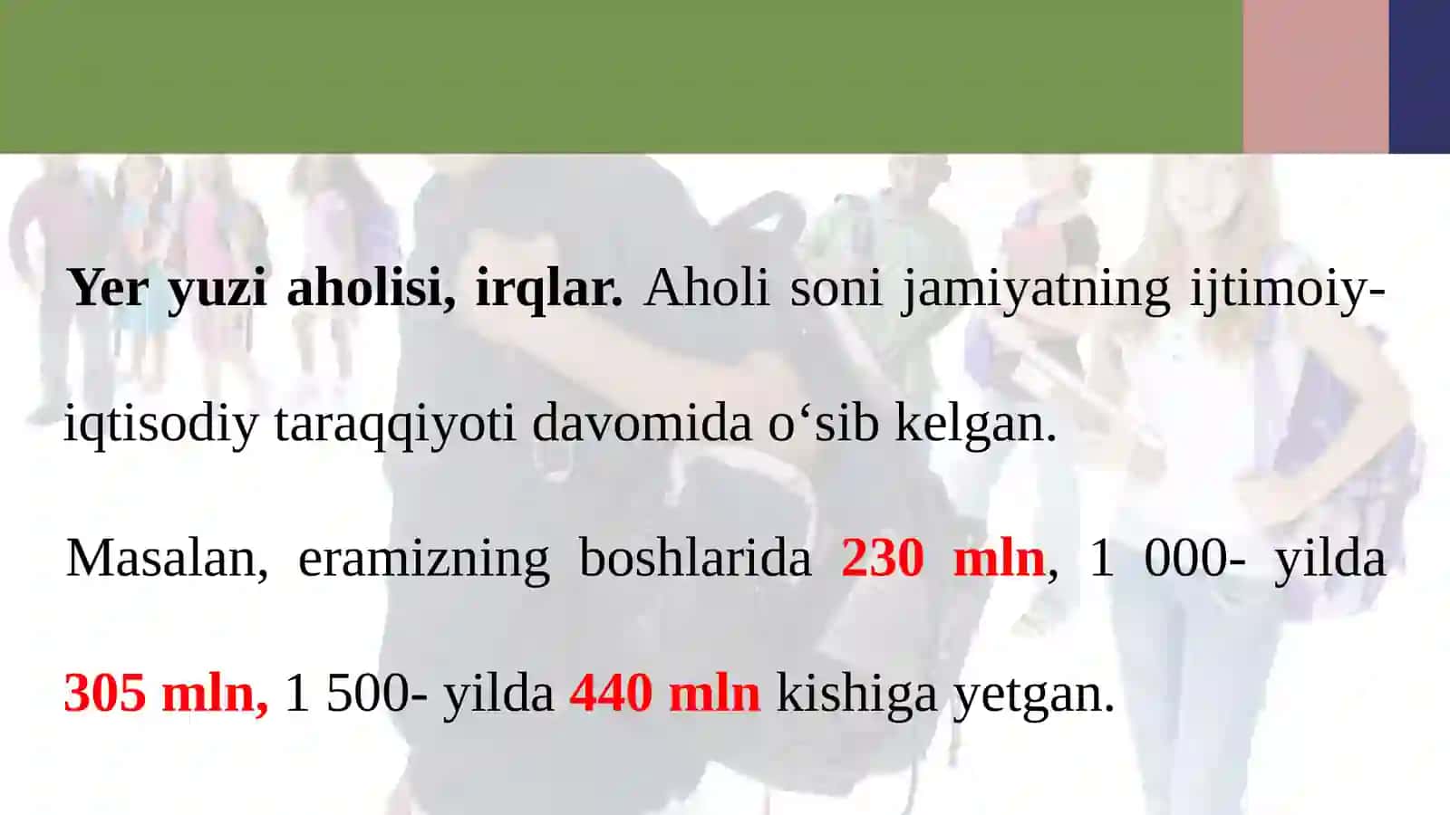 Yer yuzi aholisi, irqlar 2
