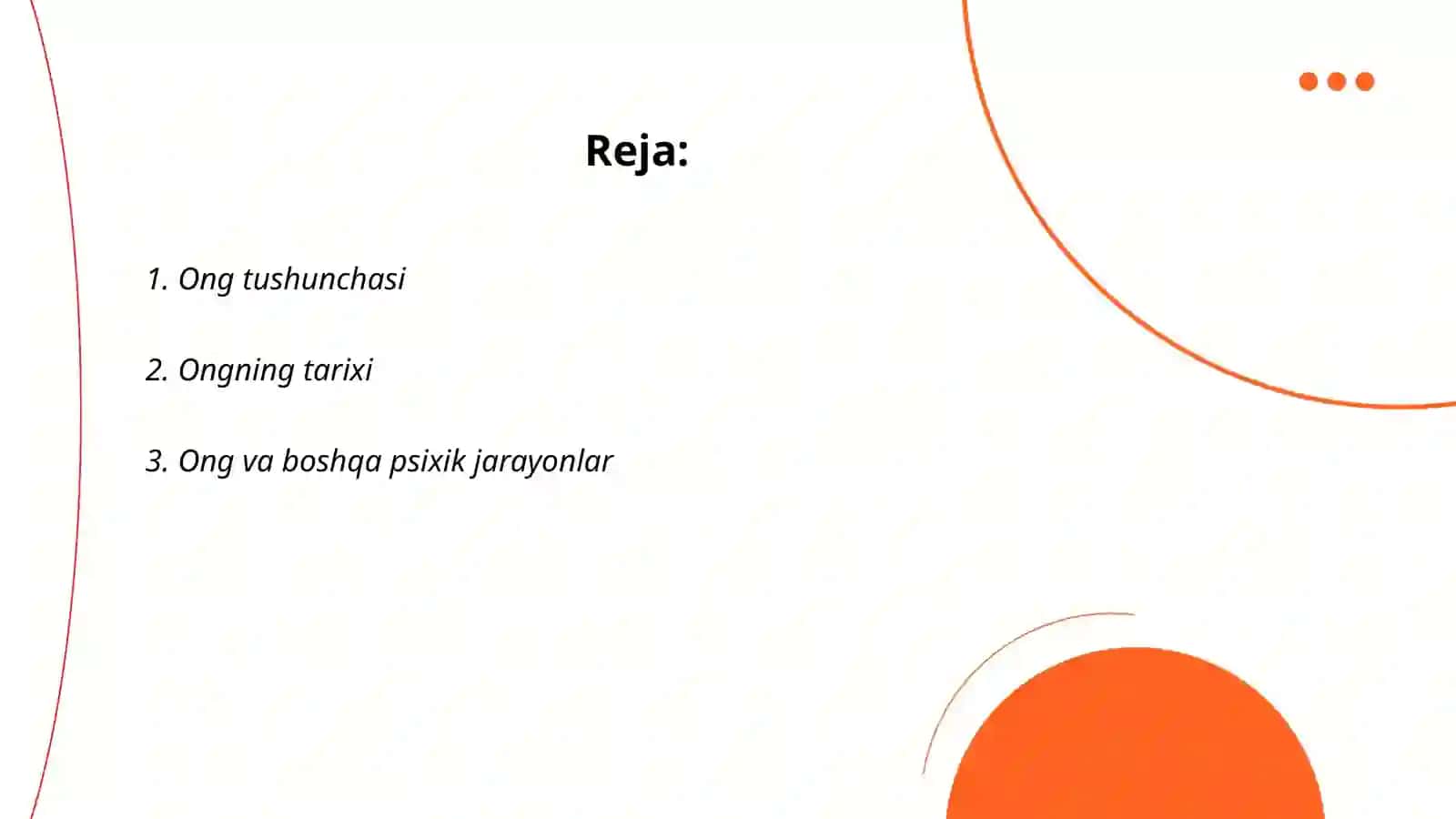 Ong haqida tushuncha va uning xossalari 2