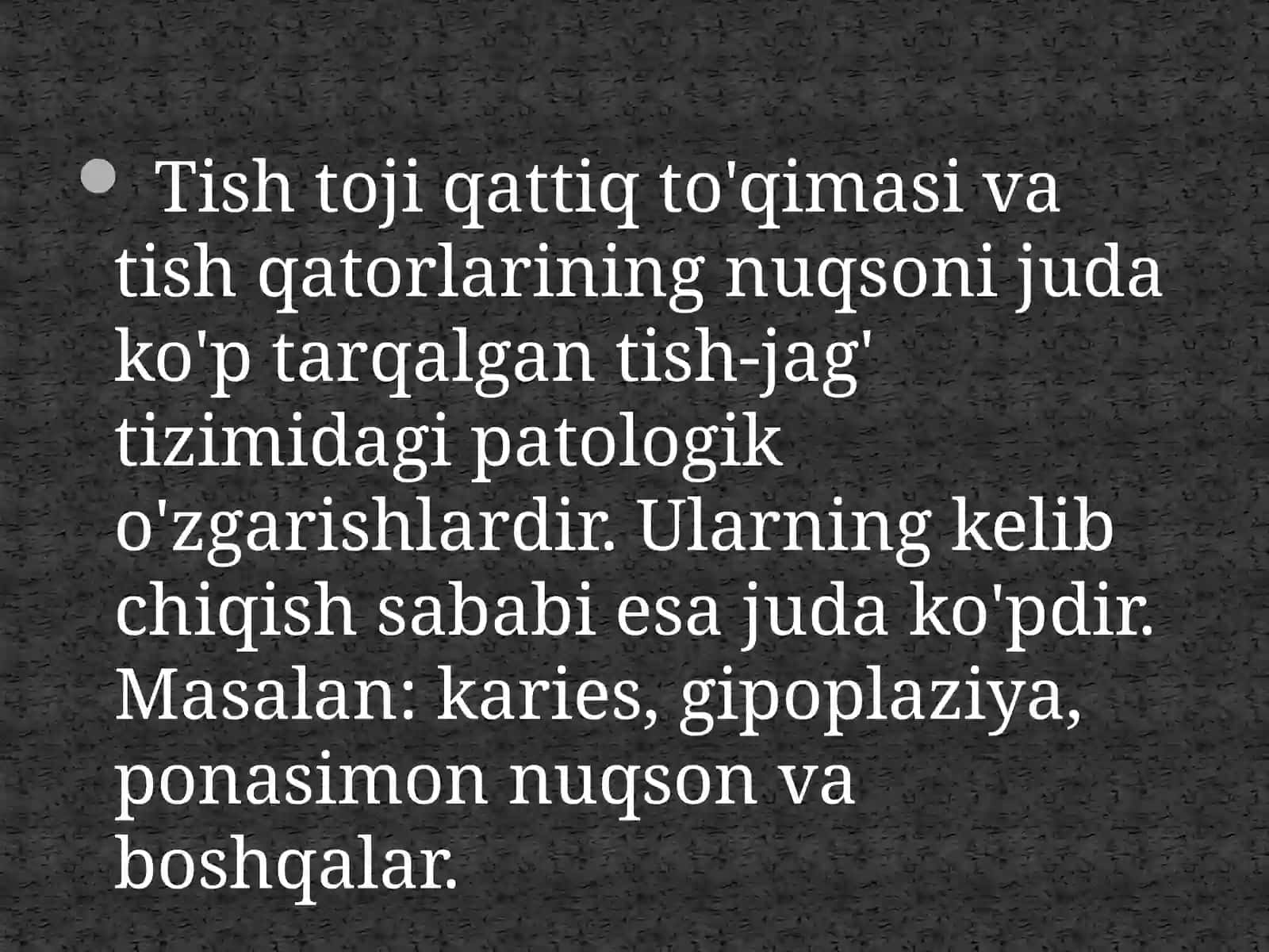 Tishcharxlash usullari 2