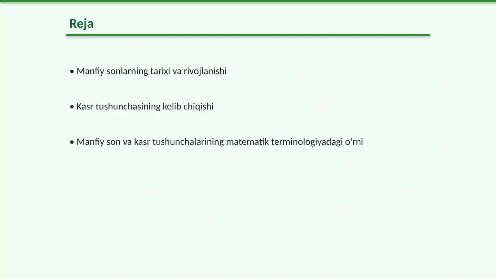 Manfiy son va kasr tushunchasining vujudga kelishida tarixiy maʼlumot 2