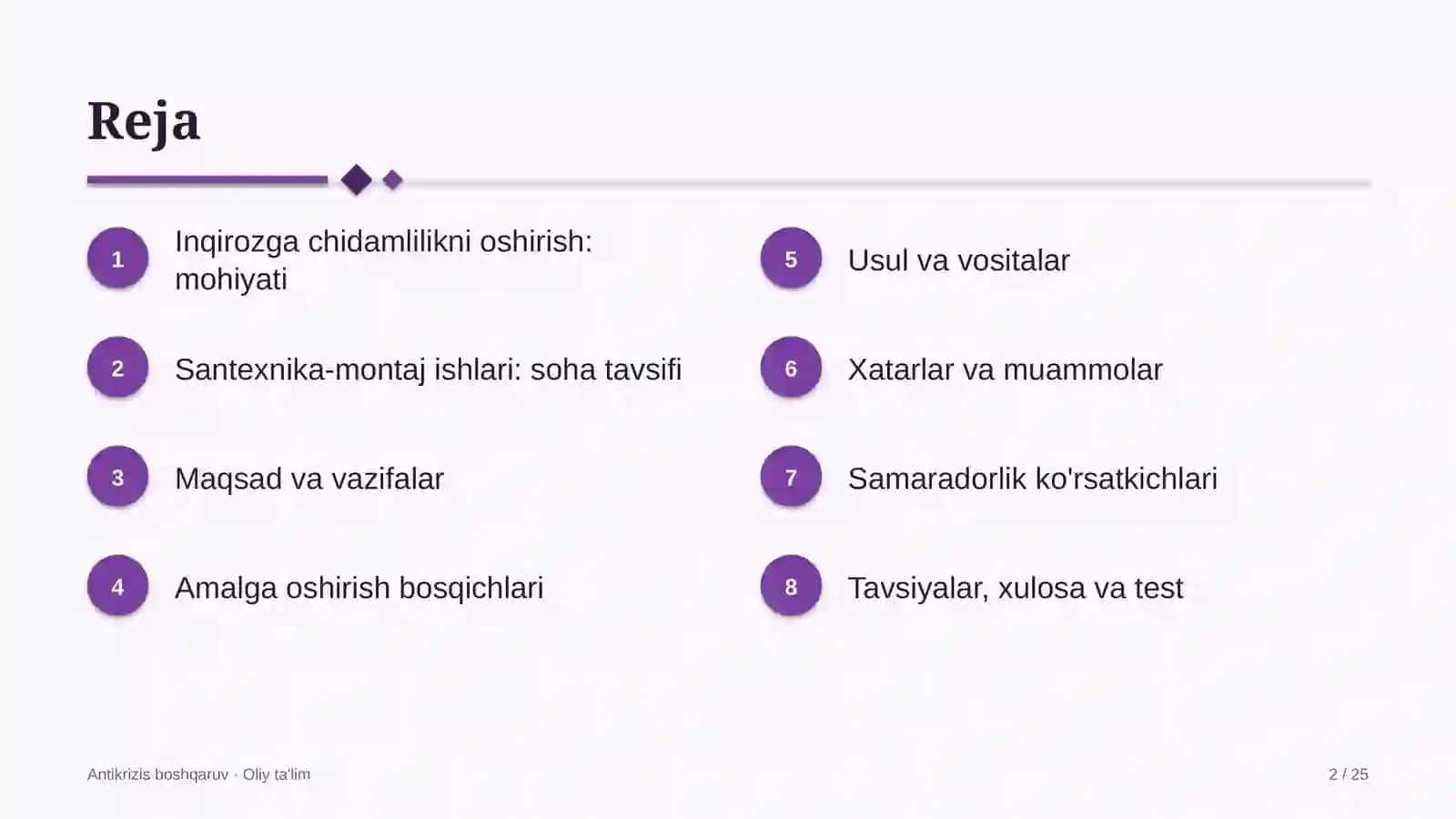 santexnika montaj ishlarida inqirozga chidamlilikni oshirish 7363 2