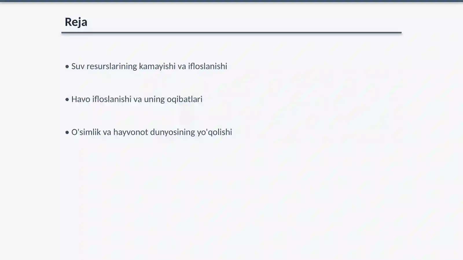 O'zbekistonning ekologik muammolari 2