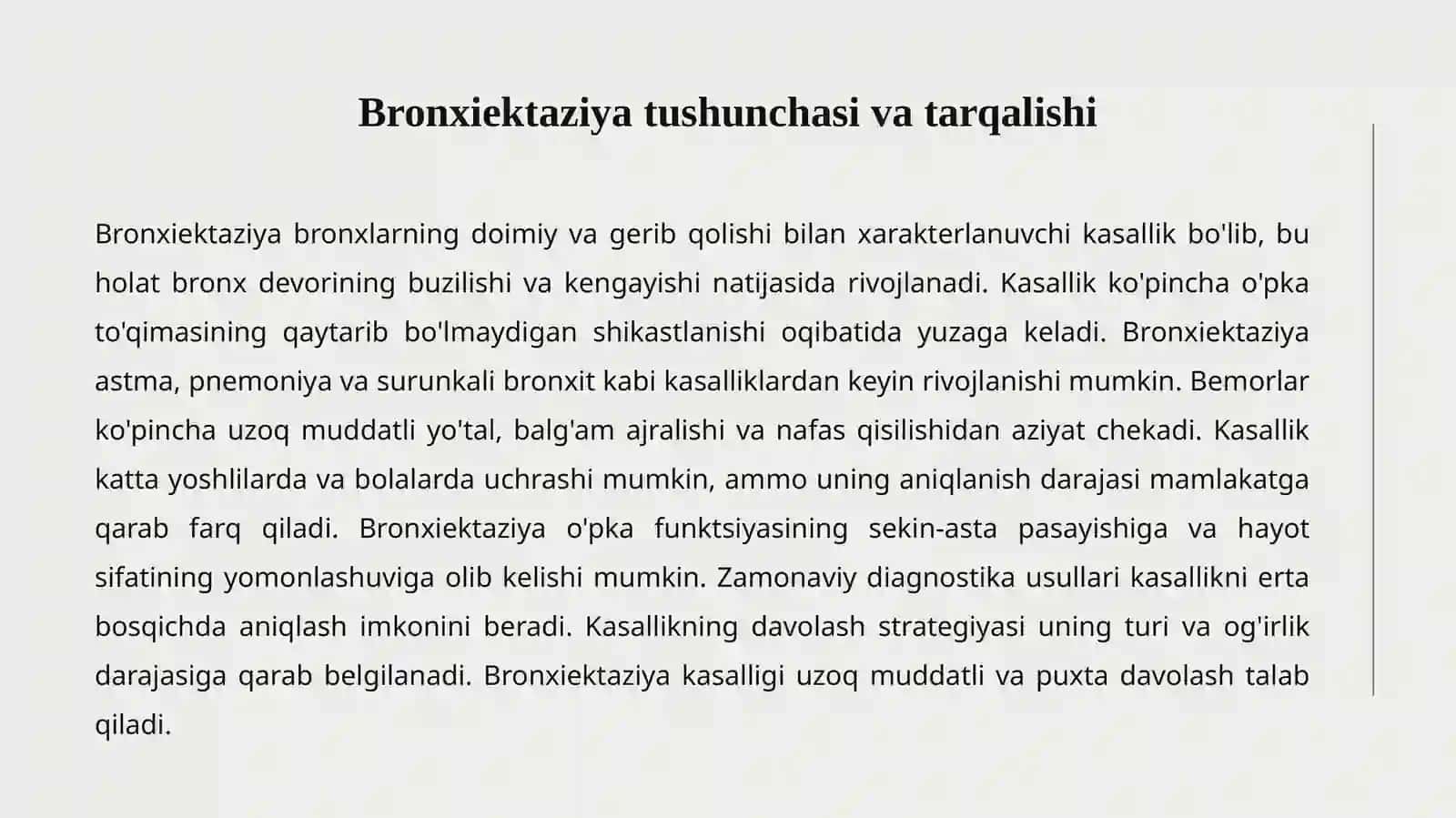 BRONXIEKTATIK KASALLIK 2