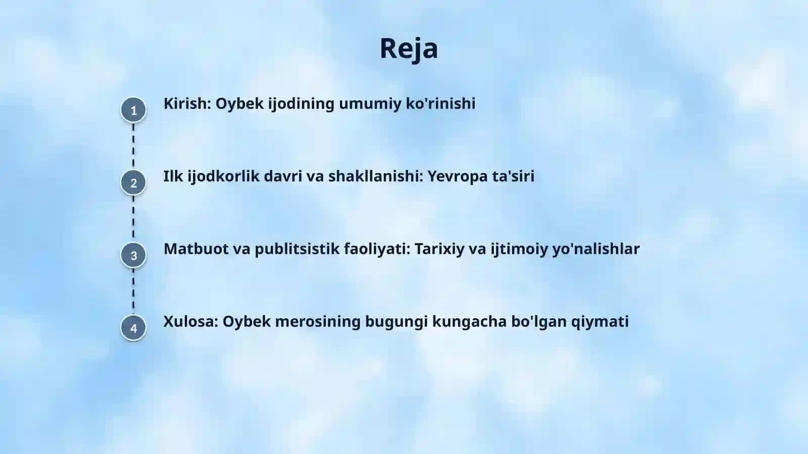 Oybekning ijodiy merosi 2