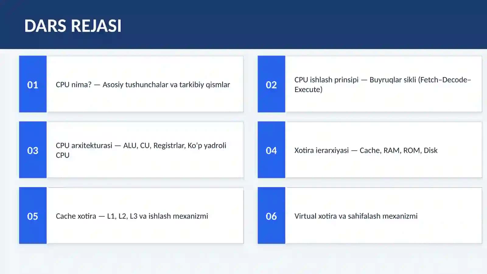 CPU VAXOTIRAARXITEKTURASI 2