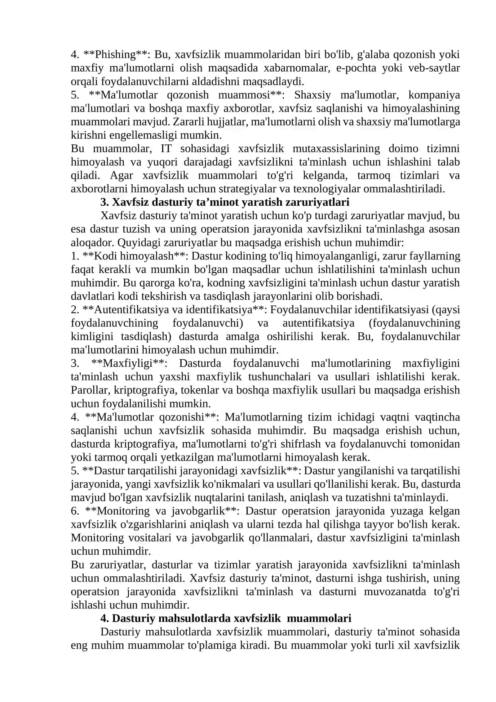 Axborot xavfsizligining asosiy tushunchalari 2