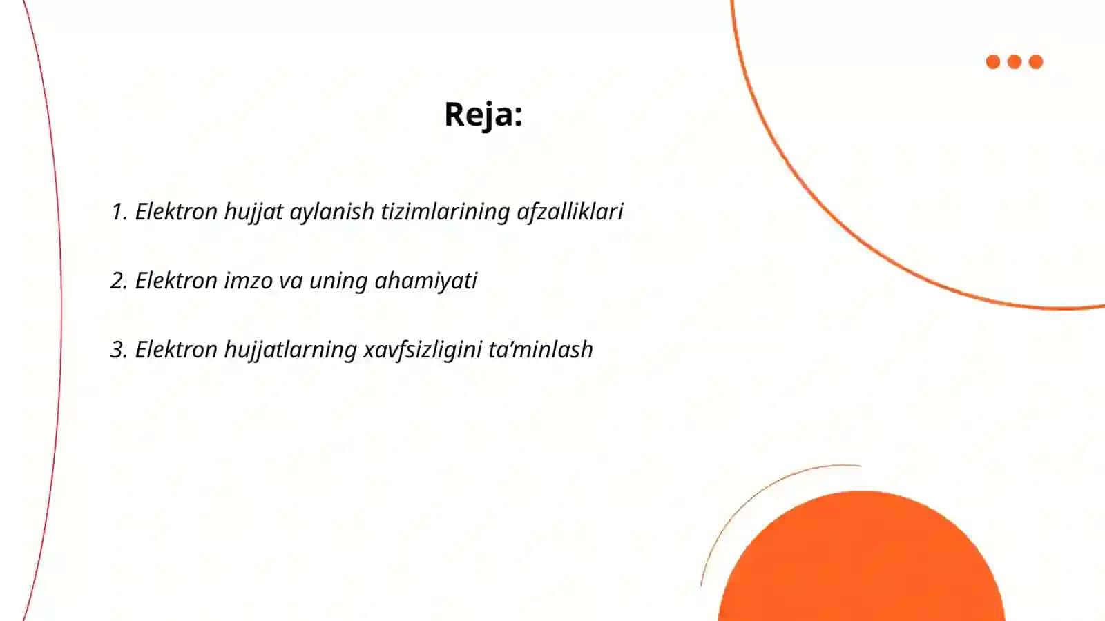 Elektron hujjat aylanish tizimlari 2