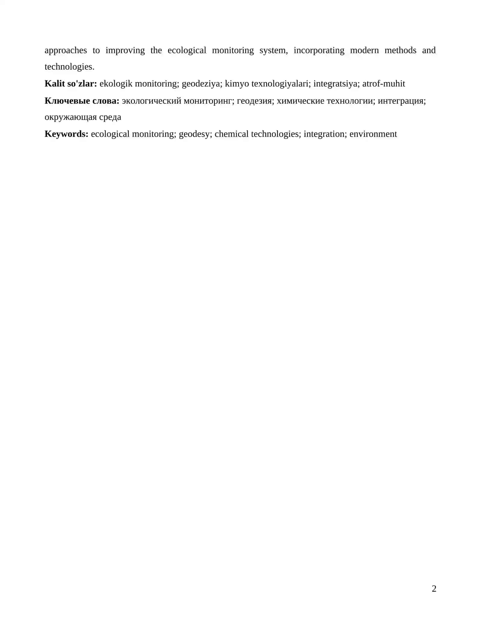 Ekologik monitoringda geodeziya va kimyo texnologiyalarining integratsiyasi 2