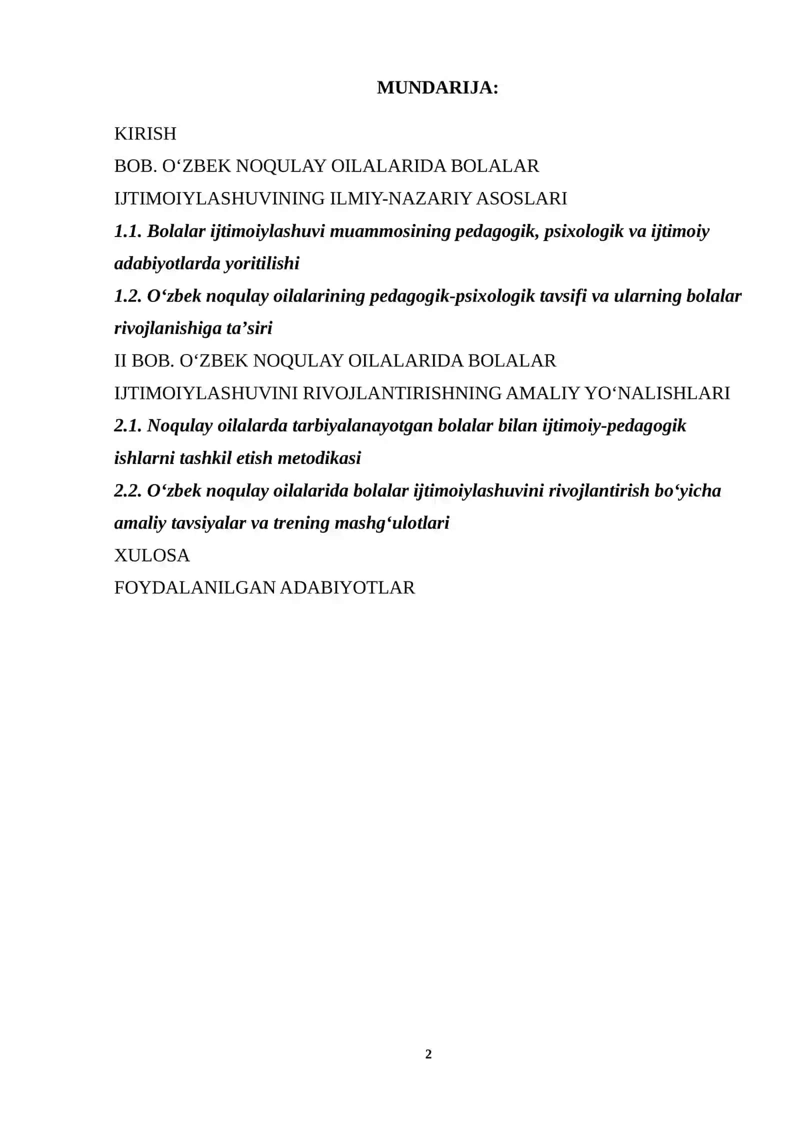 O'zbek(nomaqbul) oilalarida bolalarning ijtimoilashuvidagi o'ziga xosliklari 2
