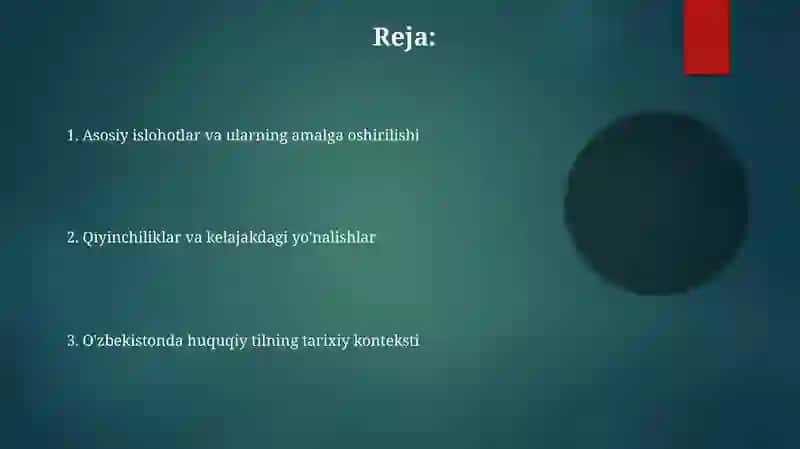 Hujjat tilini o'zbeklashtirishga qaratilgan islohotlar 2