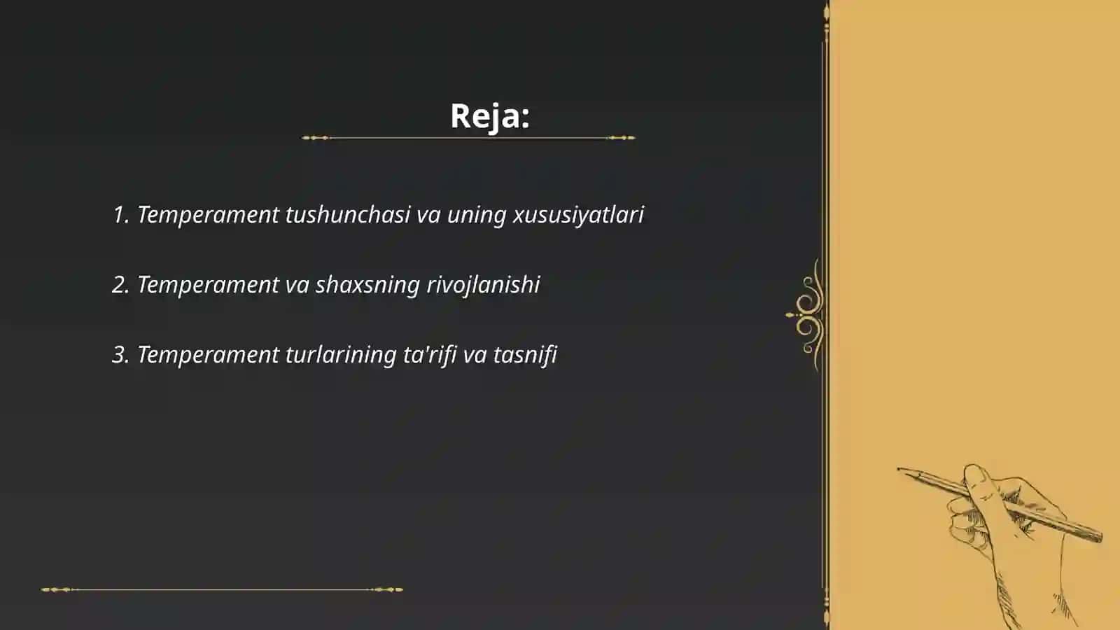 Temperament xususiyatlarining mutaxassis shakllanishidagi o'rni Raximova Muxlisa 2
