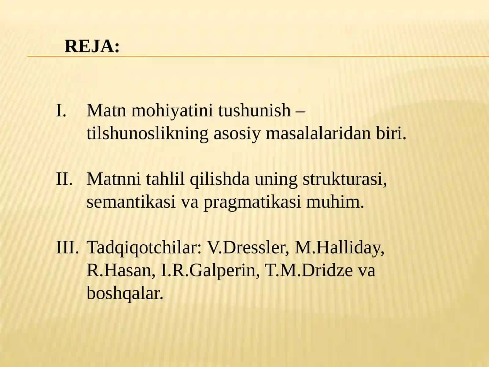 Matn va uning asosiy kategoriyalari. 2