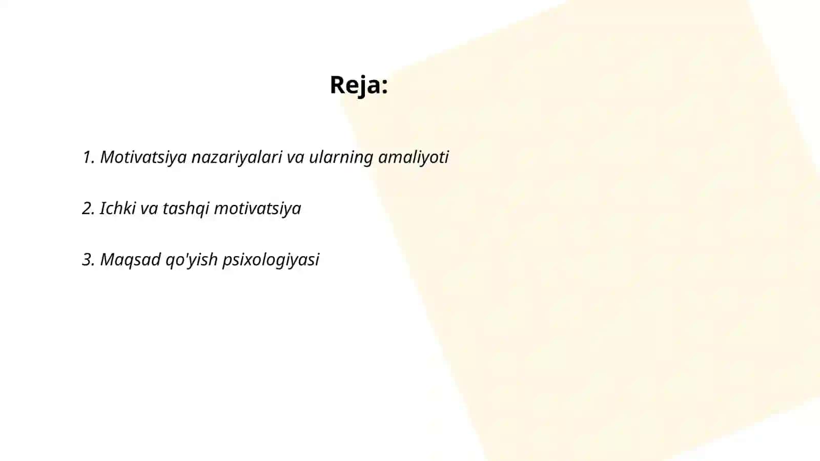 Motivatsiya psixologiyasi 2