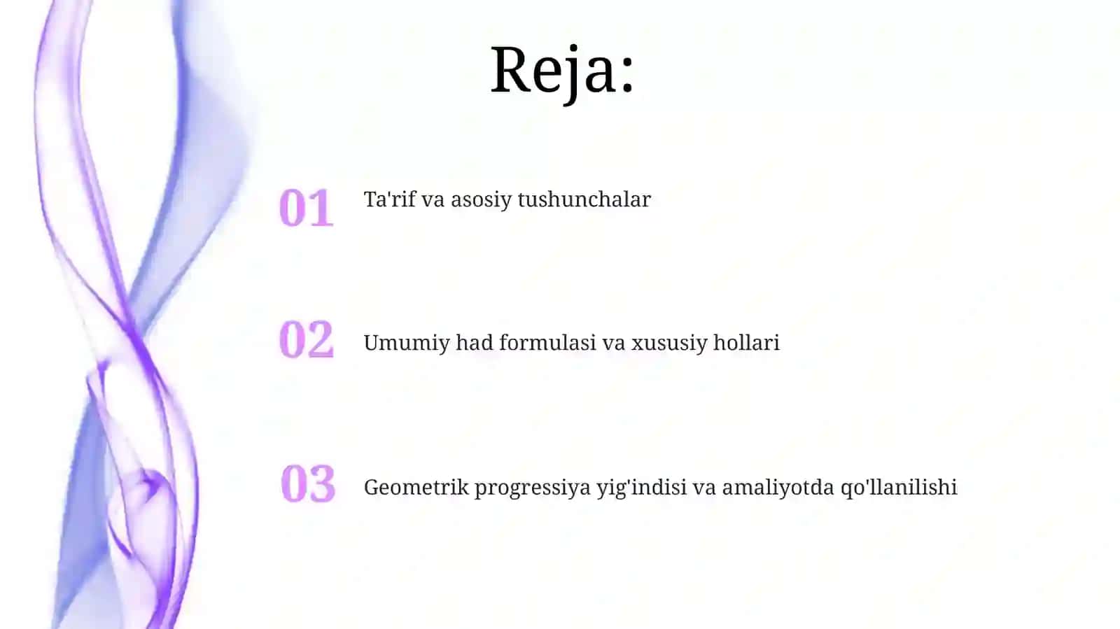 Geometrik progressiya 2