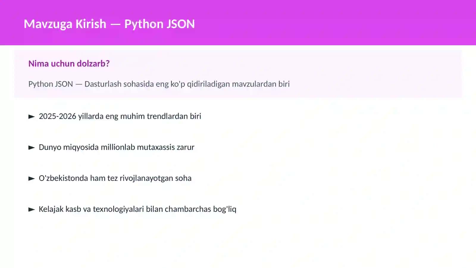 Python JSON 2