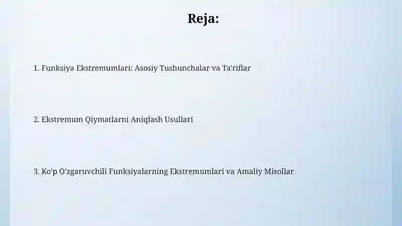 Funktsiyaningekstremumlari 2