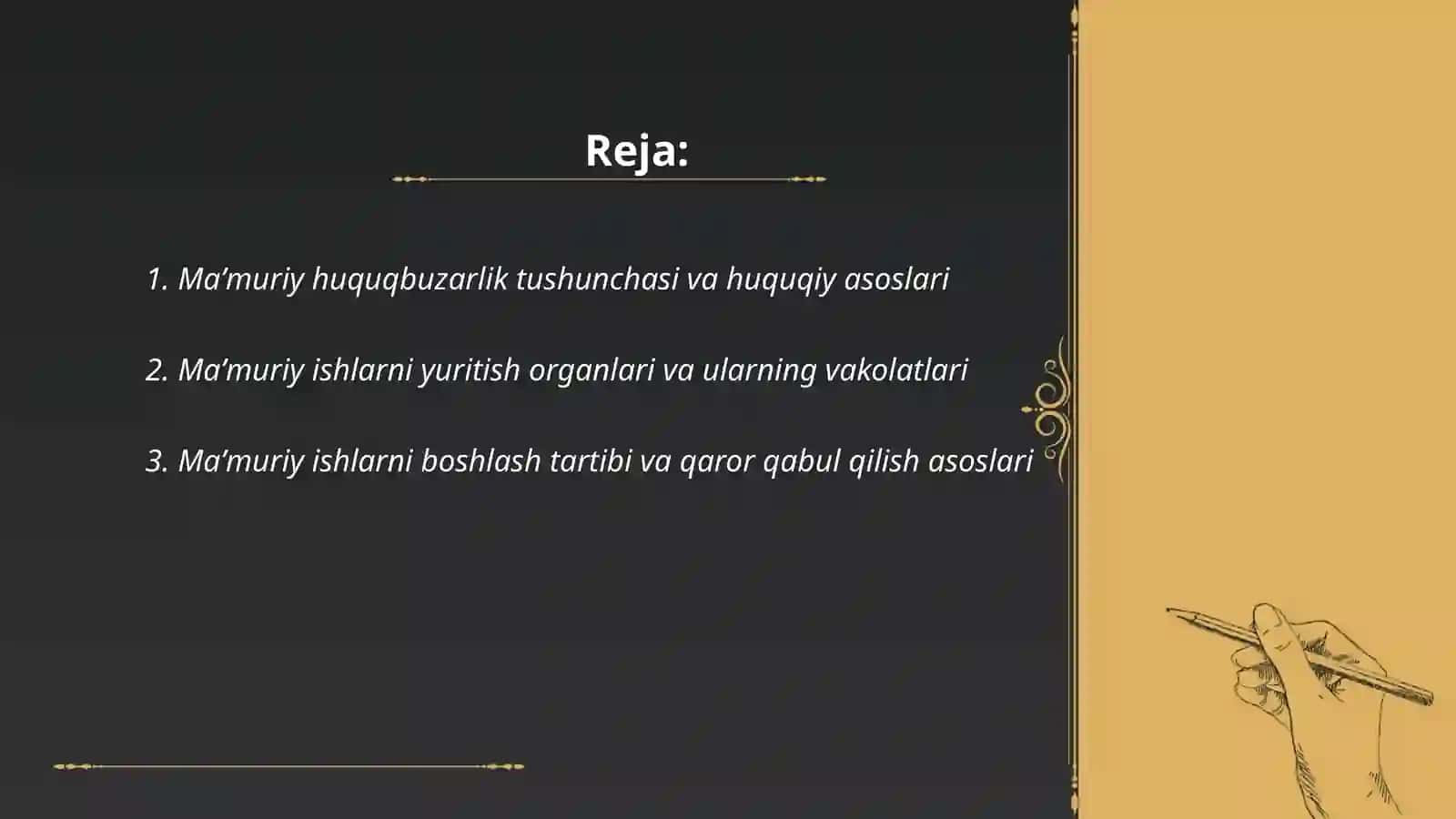 Maʼmuriy huquqbuzarlik toʻgʻrisida ishlarni yuritish 2