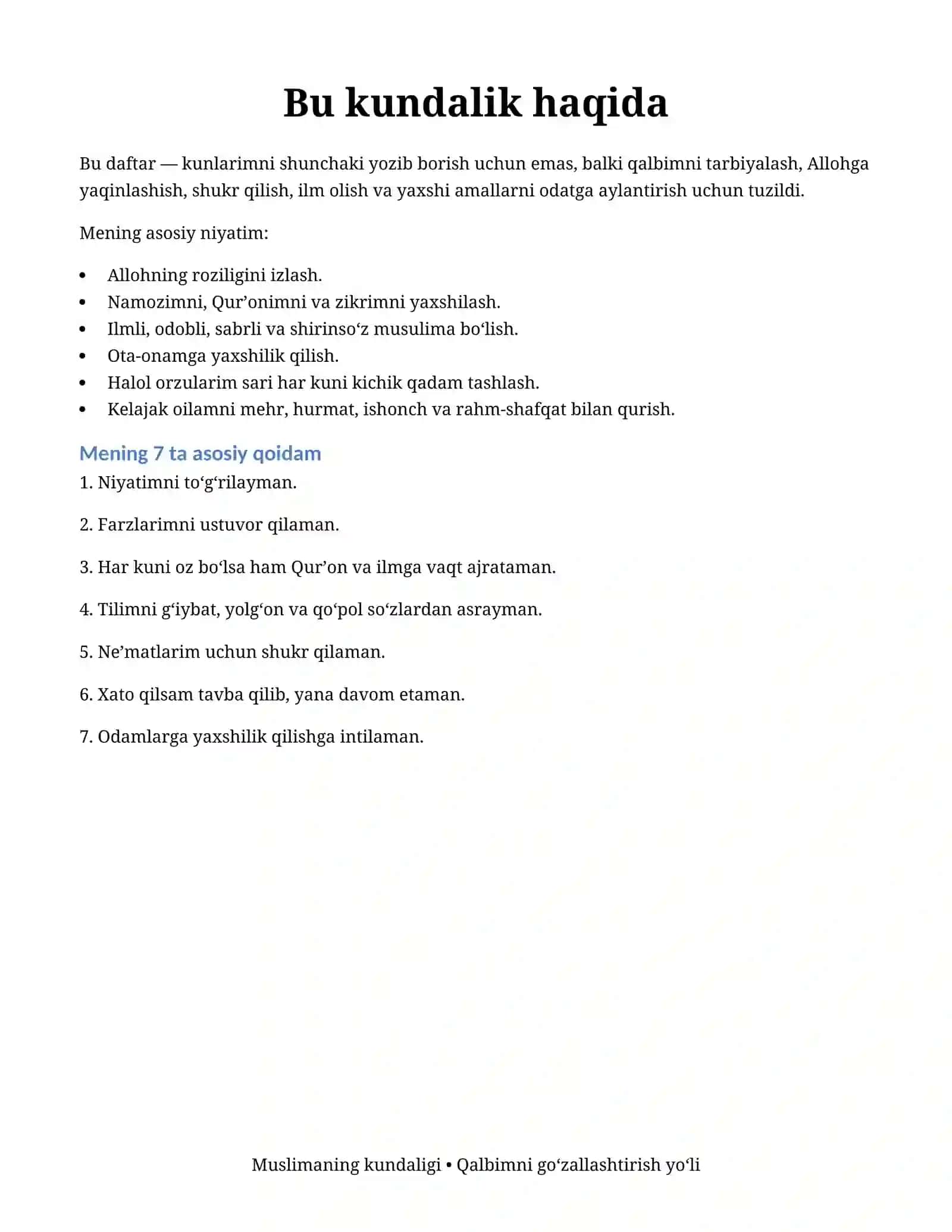MUSLIMANING KUNDALIGI 2