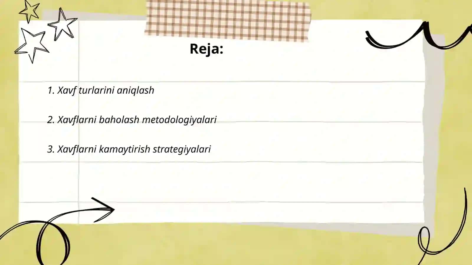 Xavflarni boshqarish 2