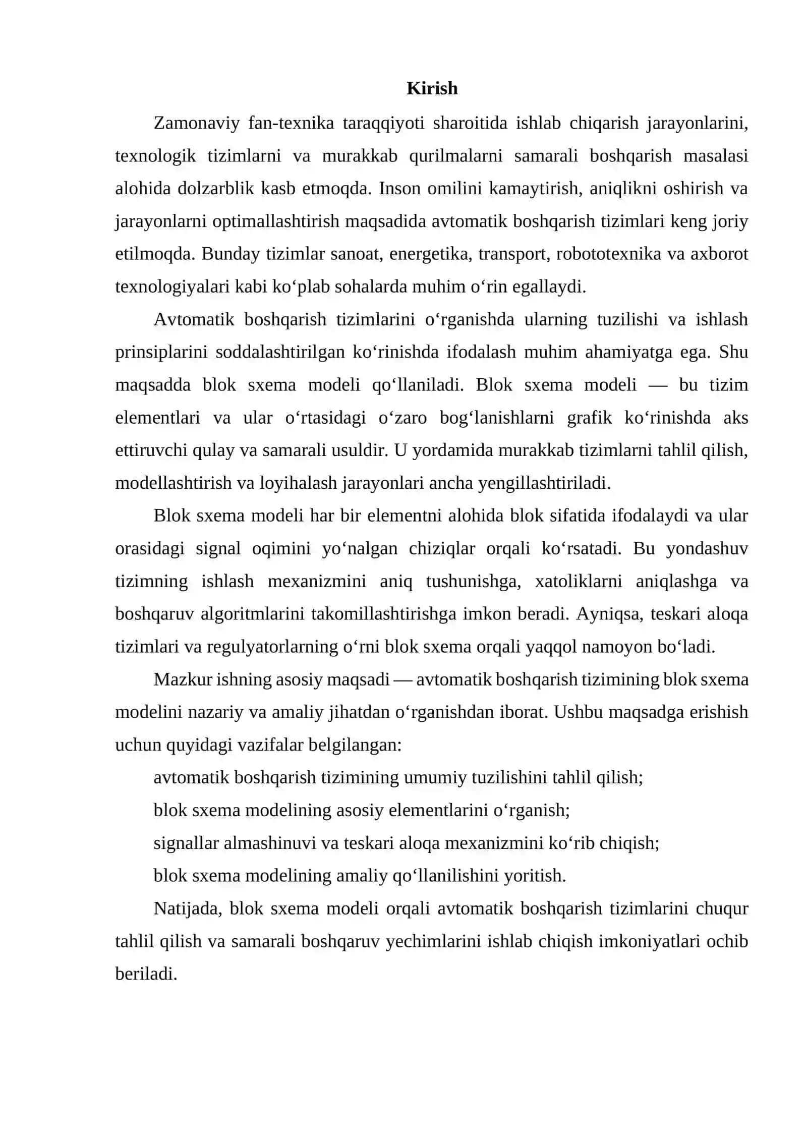 Blok sxema modeli 2