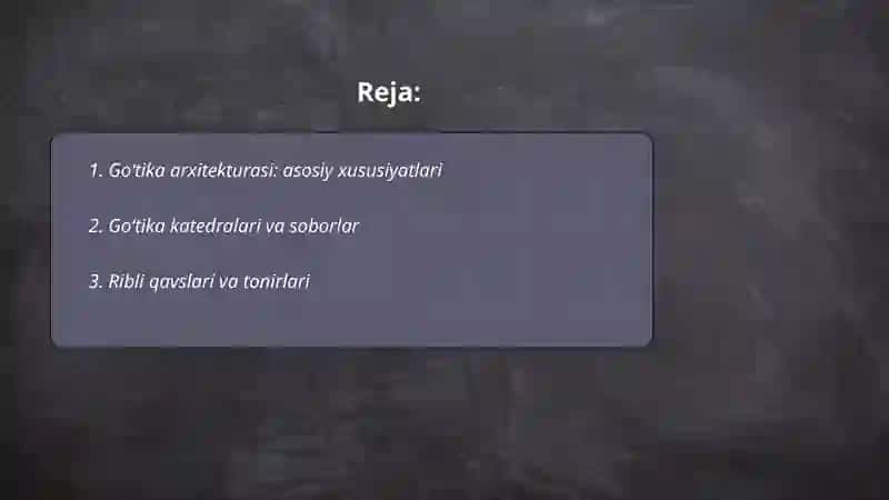 Goʻtika arxitekturasi: asosiy xususiyatlari 2