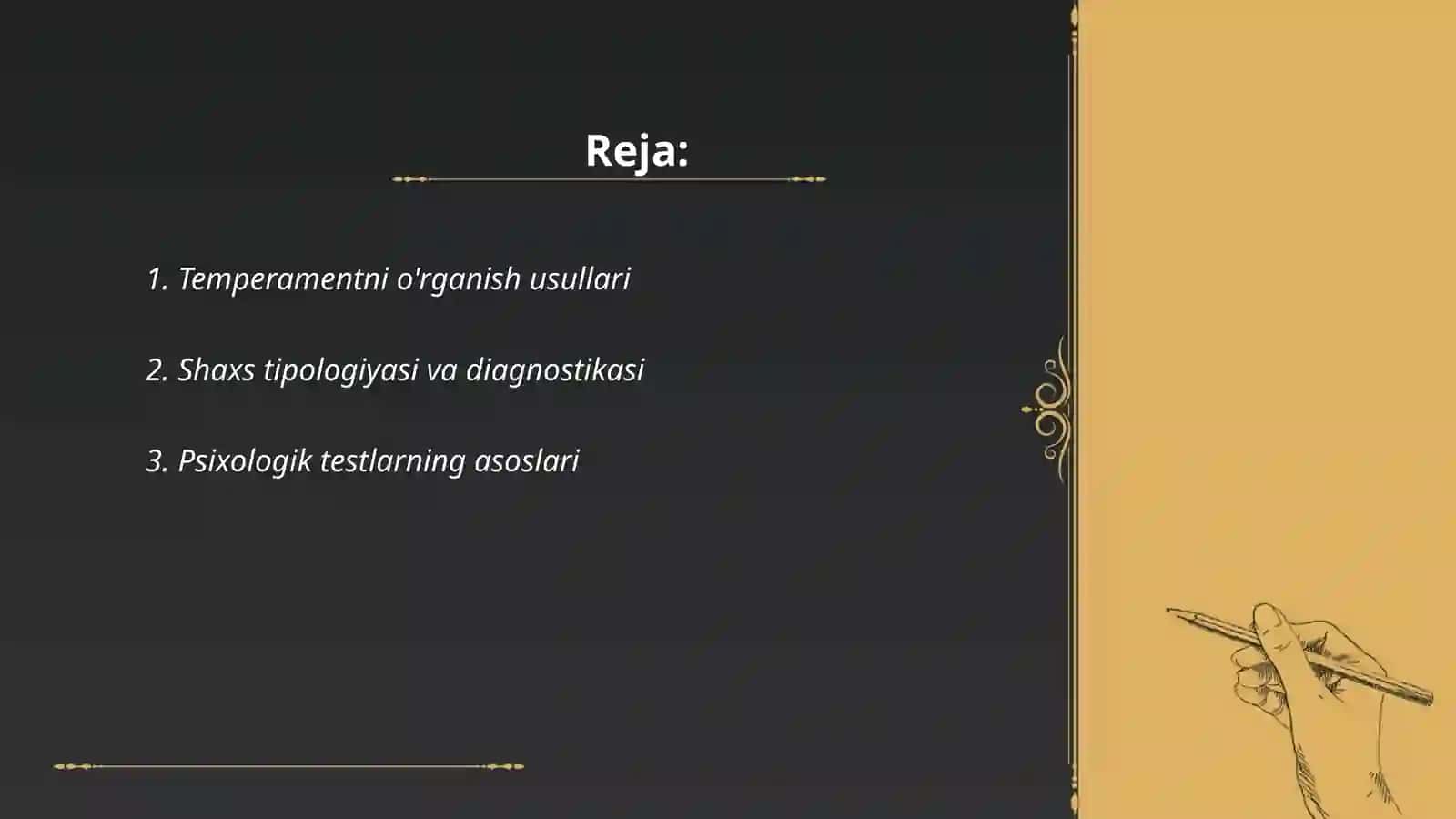 Psixodiagnostik tekshiruv va tadqiqotlar 2