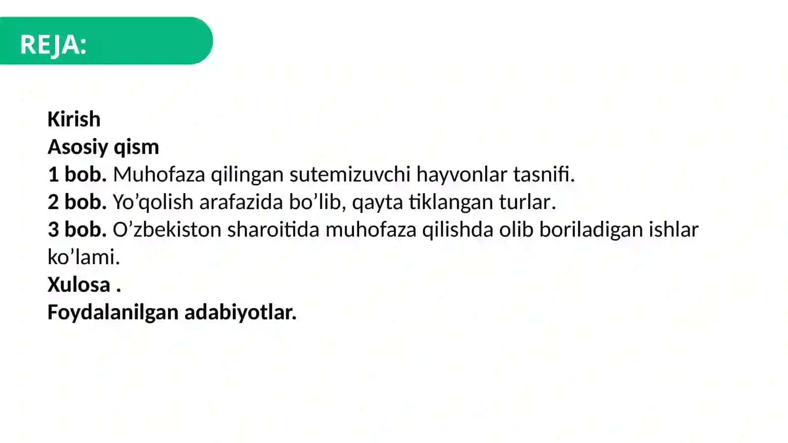 SUTEMIZUVCHILARNI MUHOFAZA QILISH 2