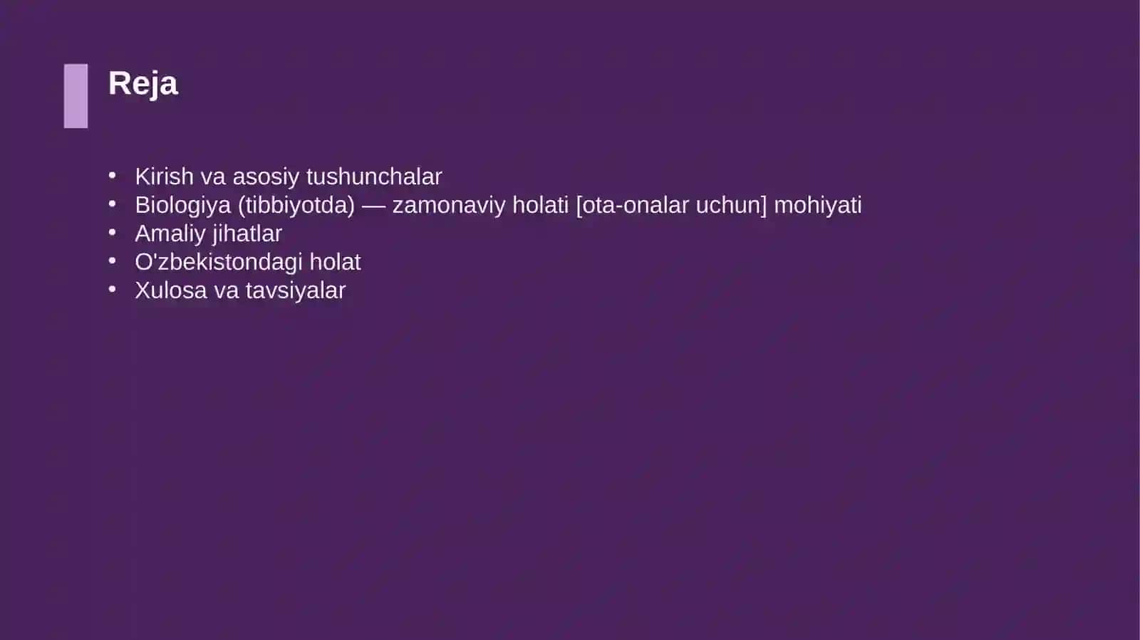 Biologiya (tibbiyotda) — zamonaviy holati [ota-onalar uchun] 2