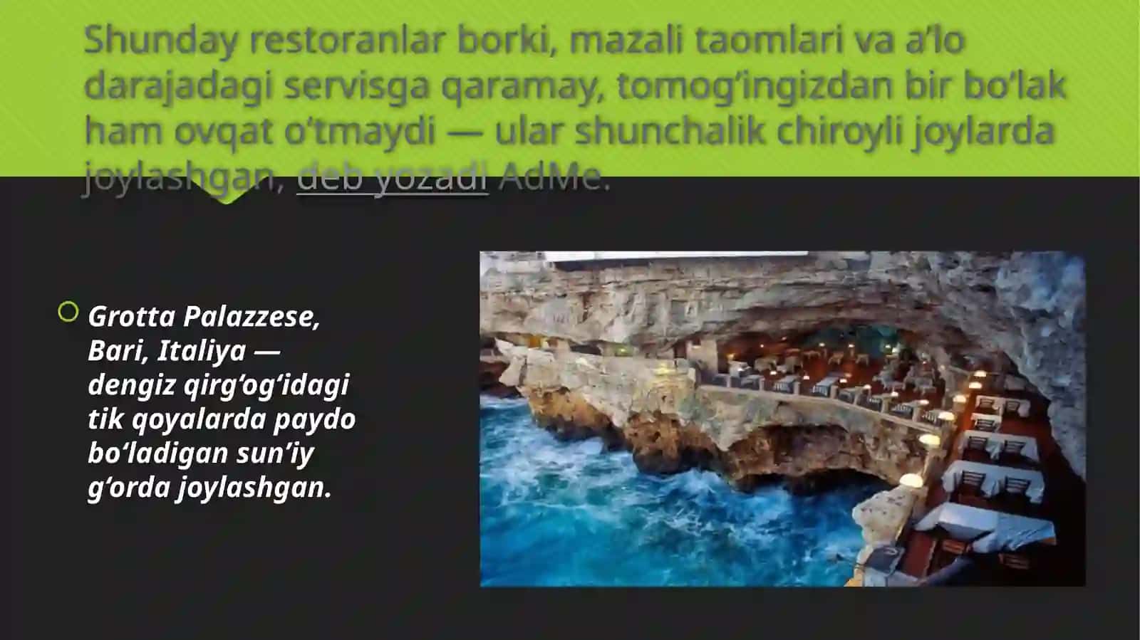 Dunyoning eng go‘zal manzarali restoranlari (fotogalereya) 2