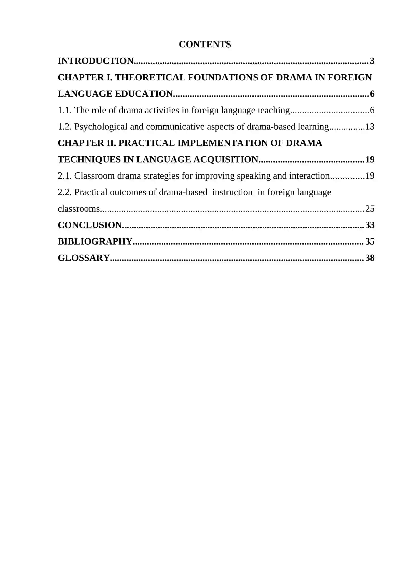 Course Paper on the Role of Drama in Language Learning 2