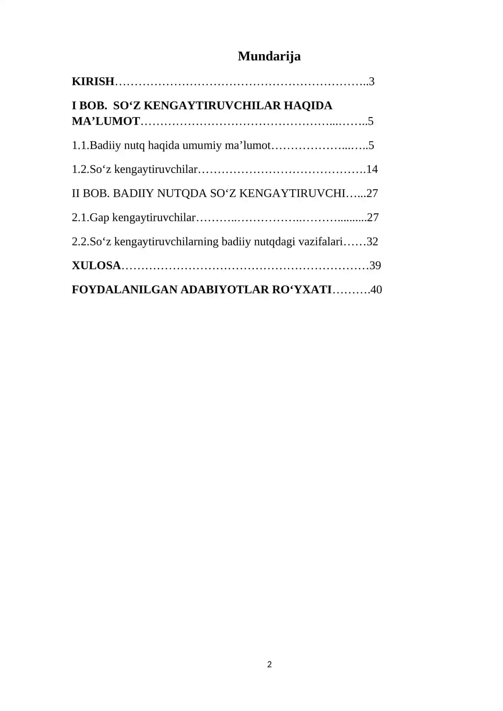 Badiiy nutqda so‘z kengaytiruvchilar 2