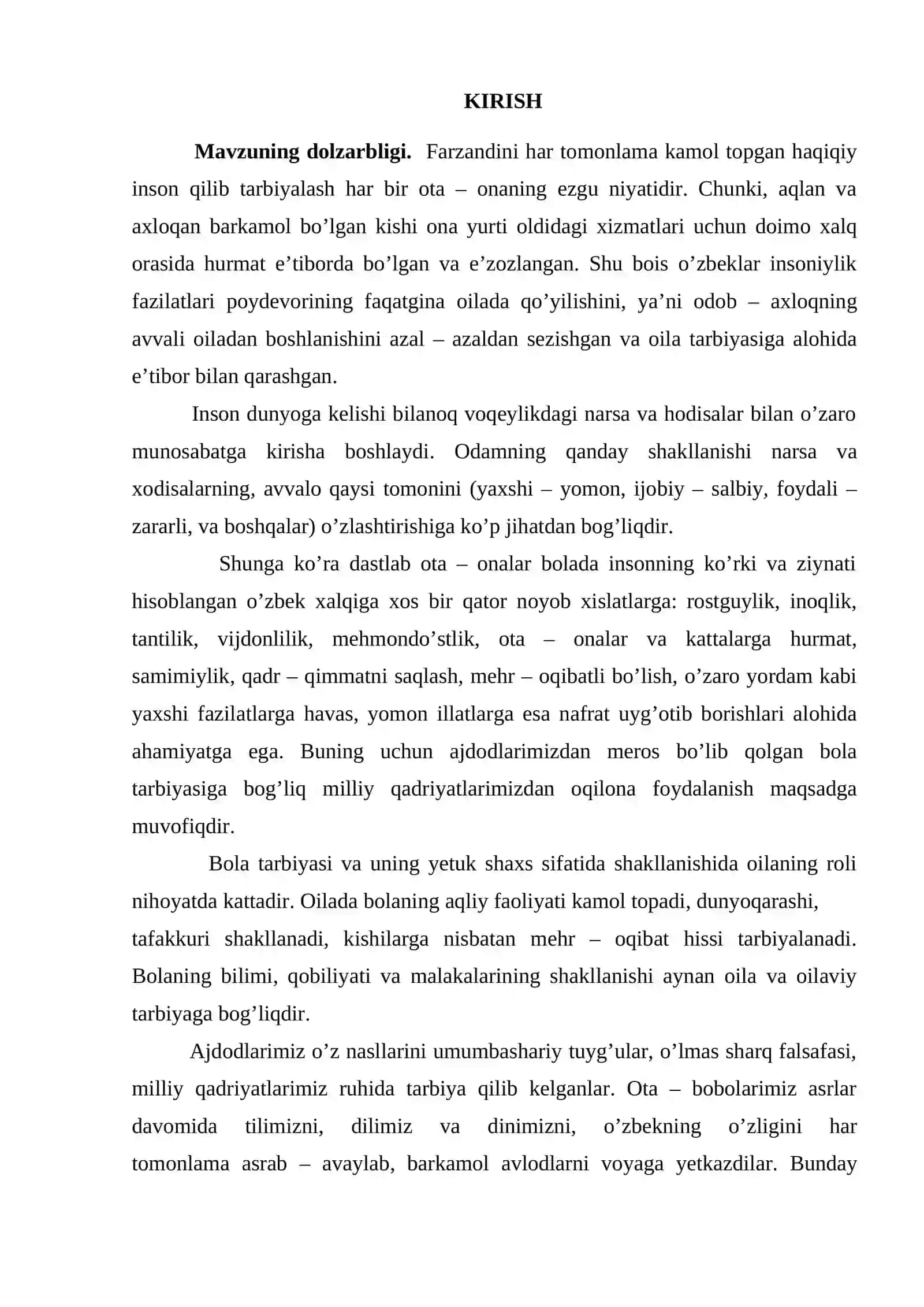 Farzandni axloqiy tarbiyalash 2