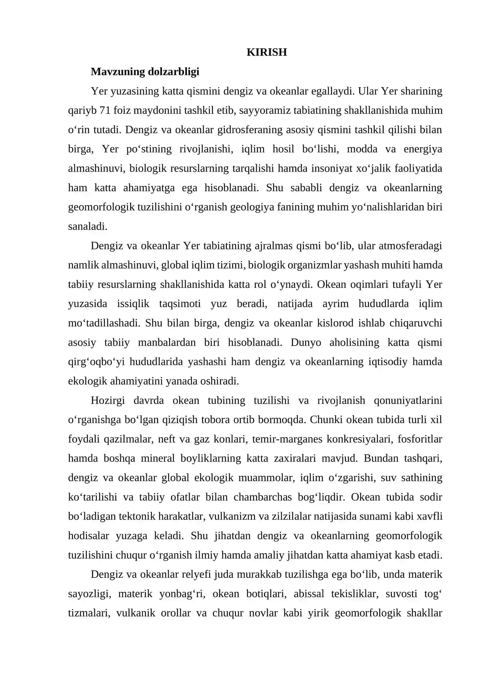 Dengiz va okeanlarning geomorfologik tuzilishi 2