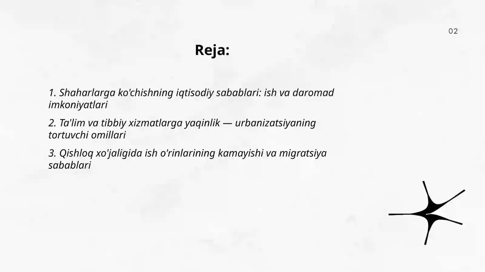 Urbanizatsiya: aholining shaharlarga ko'chish sabab va oqibatlari 2