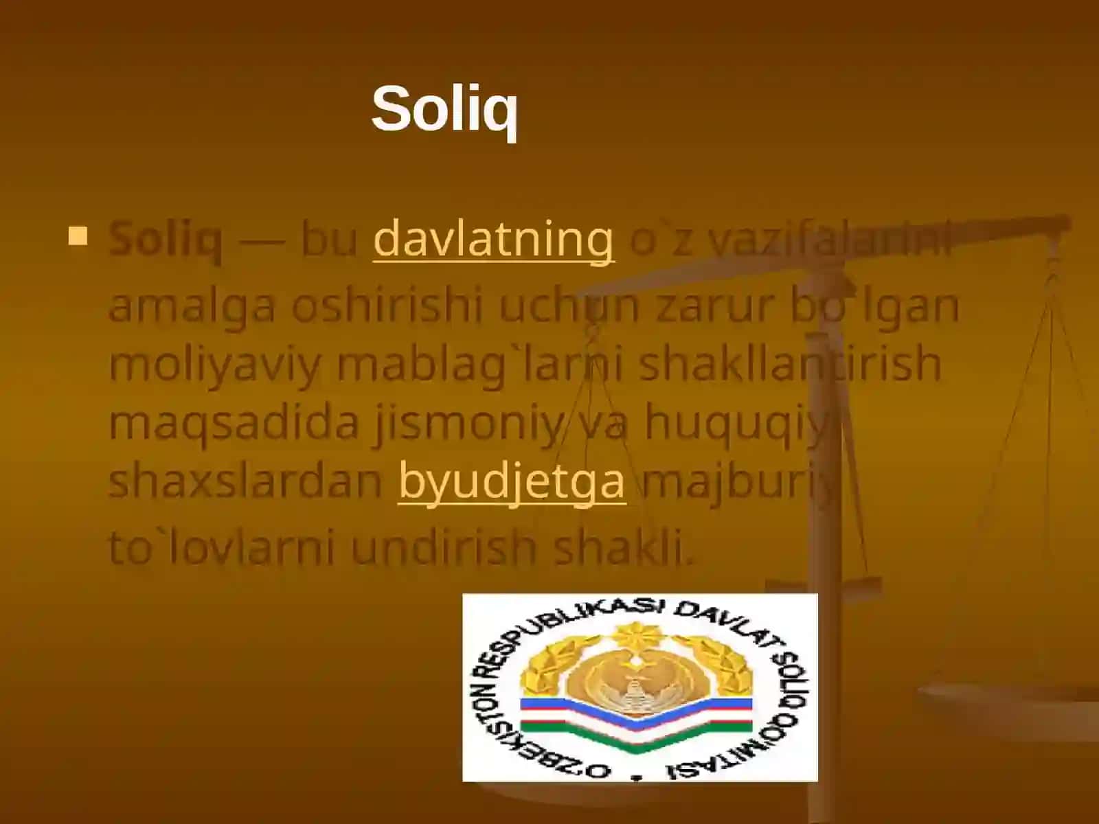Soliqlar, yig’imlar, bojlar va boshqa soliqsiz to’lovlarning o’xshash va farqli jihatlari 2